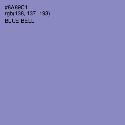 #8A89C1 - Blue Bell Color Image